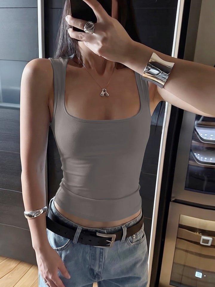 Damen Basic Tanktop mit hochwertigem Stretch Drune