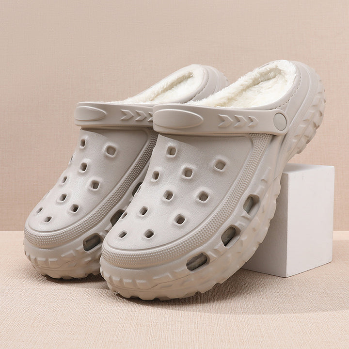 Bequeme Clogs zum Hineinschlüpfen mit Fleece-Futter Drune
