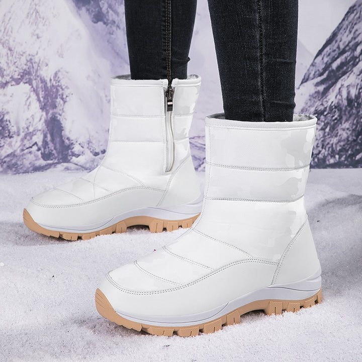 Damen Winterstiefel mit Warmfutter und rutschfester Sohle Drune