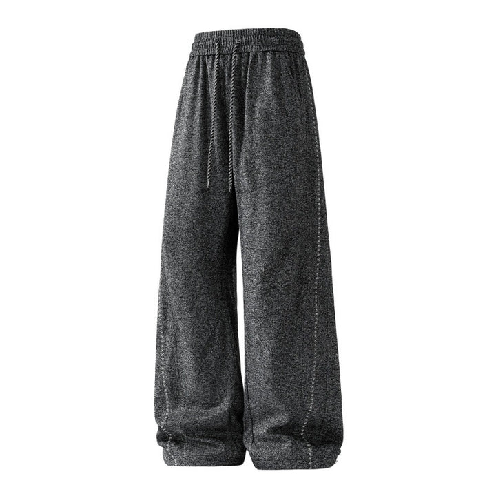 Damen weite Lounge-Sweatpants mit elastischem Kordelbund und dekorativer Seitennaht Drune