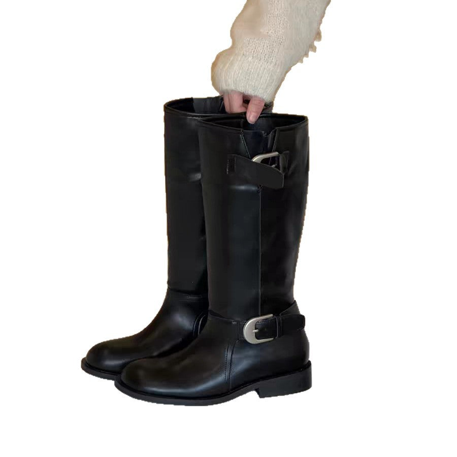 Damen Elegante und komfortable Stiefel Drune