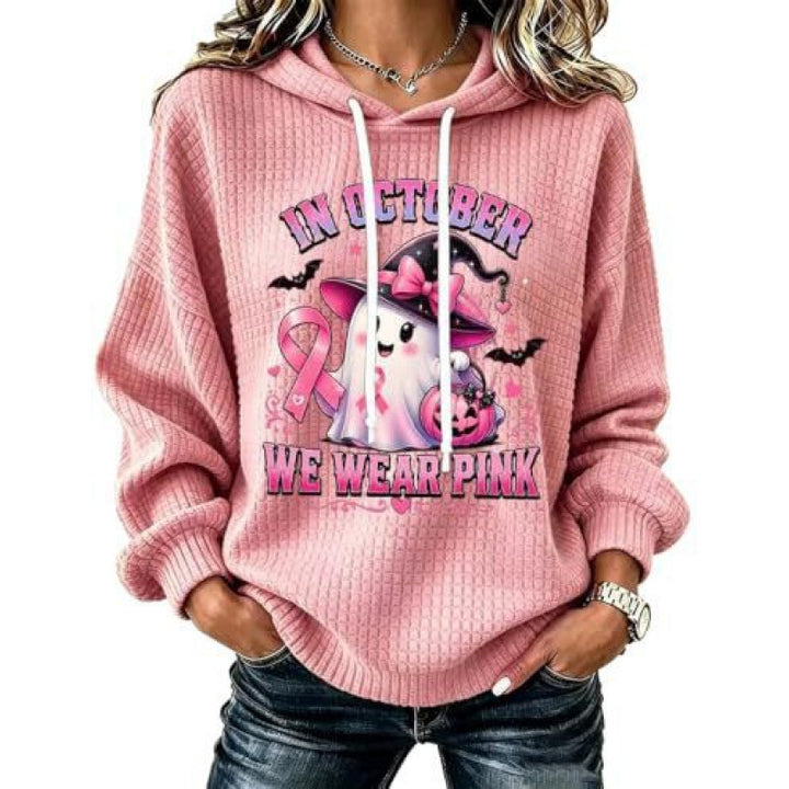 Damen Lustiger Kapuzenpullover mit Gruselmotiven Drune