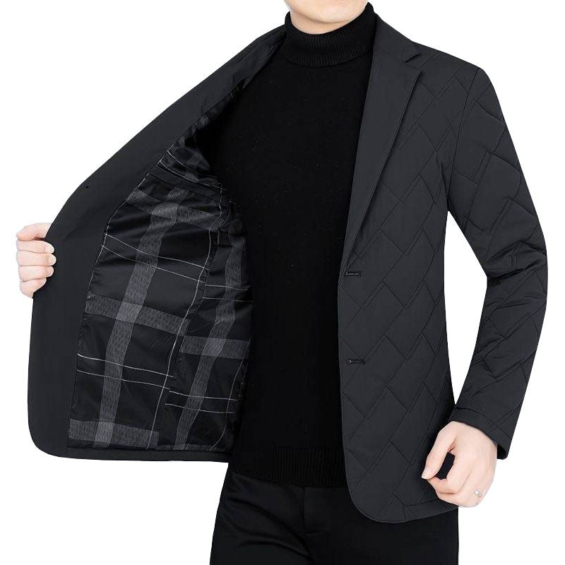 Herren gesteppter Business-Blazer mit leichter Thermo-Isolierung Drune