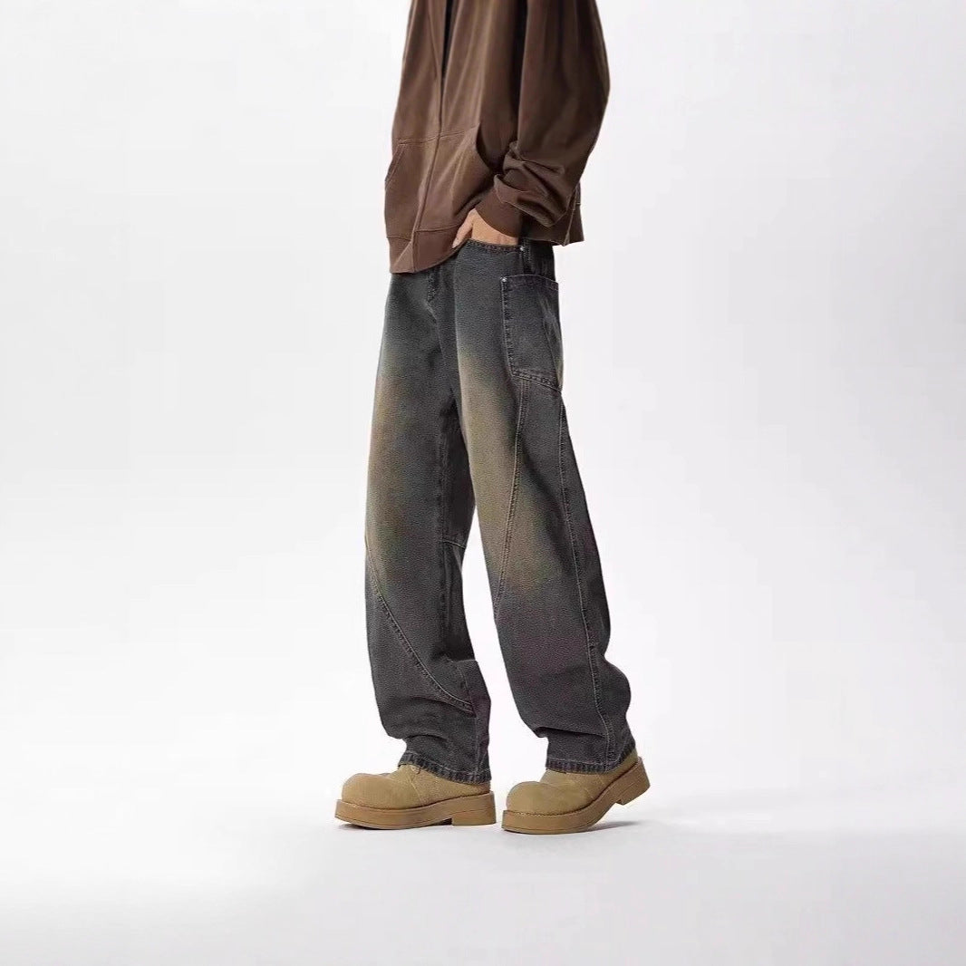 Herren Weitgeschnittene Casual Jeans Drune