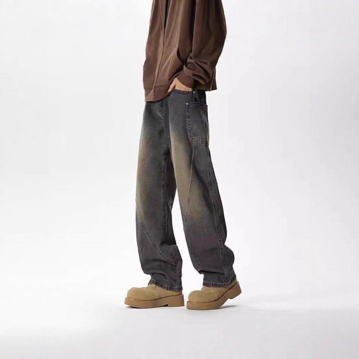Herren Weitgeschnittene Casual Jeans Drune