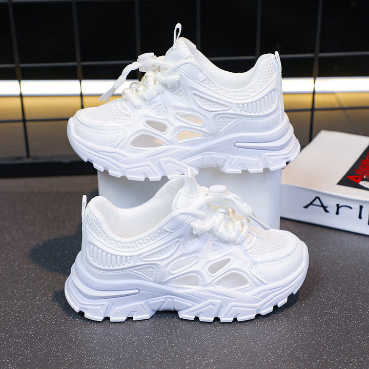 Mädchen Leichte Performance Sneakers mit Atmungsaktivem Mesh-Oberleder Drune