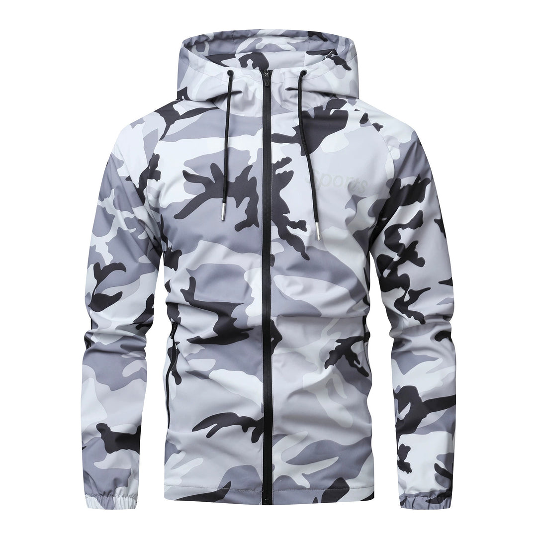 Herren Sportliche Camo-Funktionsjacke Drune