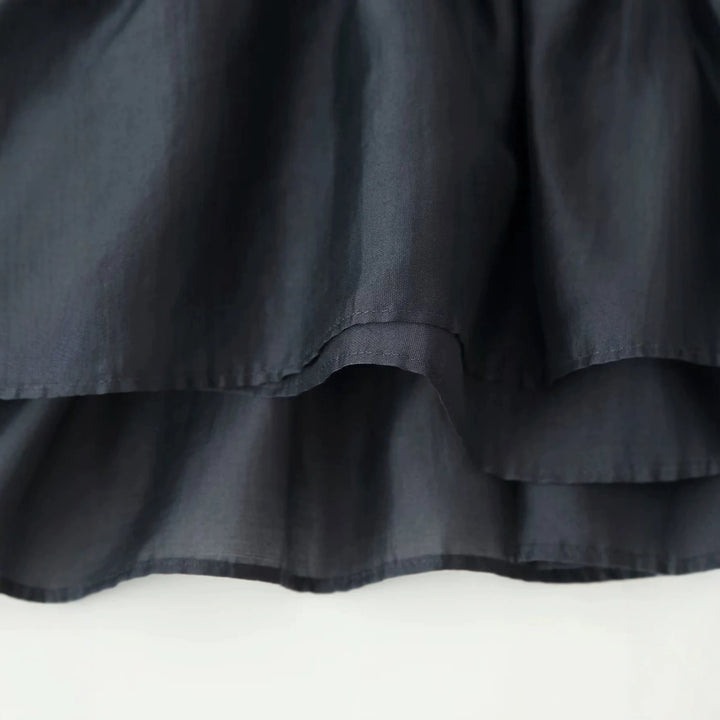 Damen nan Wickelbluse mit Stehkragen, taillierendem Kordelzug und Schößchensaum Drune