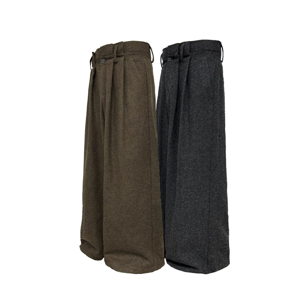 Damen Weitgeschnittene Wollhose Drune