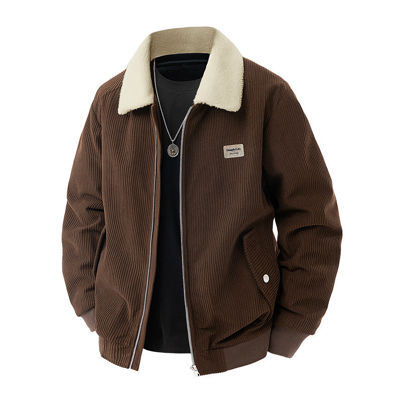 Herren Kuschelige Cordjacke Drune