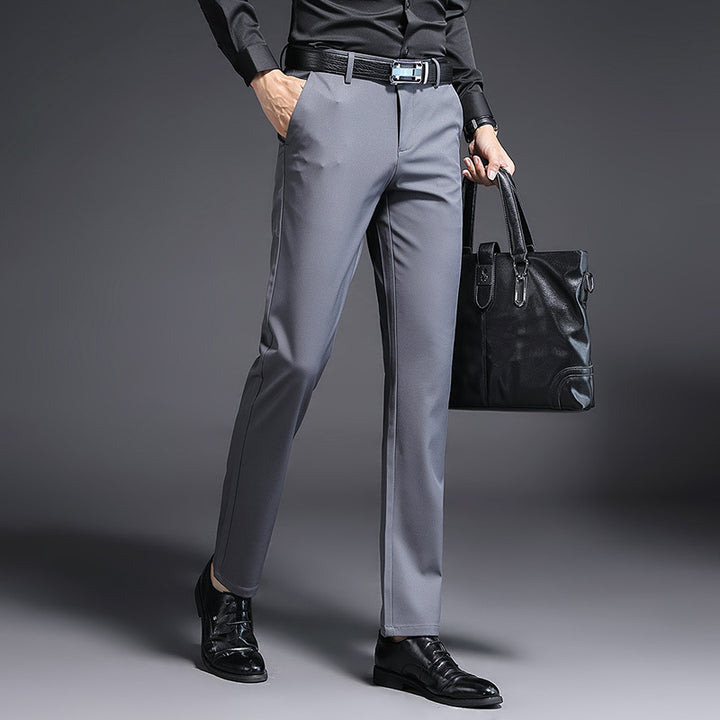 Herren Modern geschnittene Business‑Hose mit Bügelfalte, Stretch und Pflegeleichtem Mischgewebe Drune