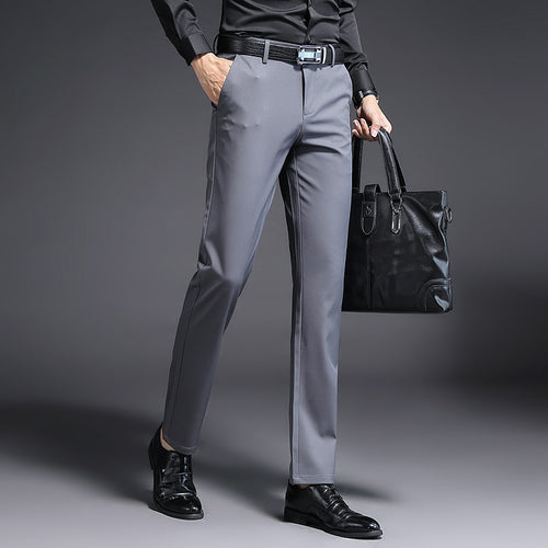 Herren Modern geschnittene Business‑Hose mit Bügelfalte, Stretch und Pflegeleichtem Mischgewebe Drune