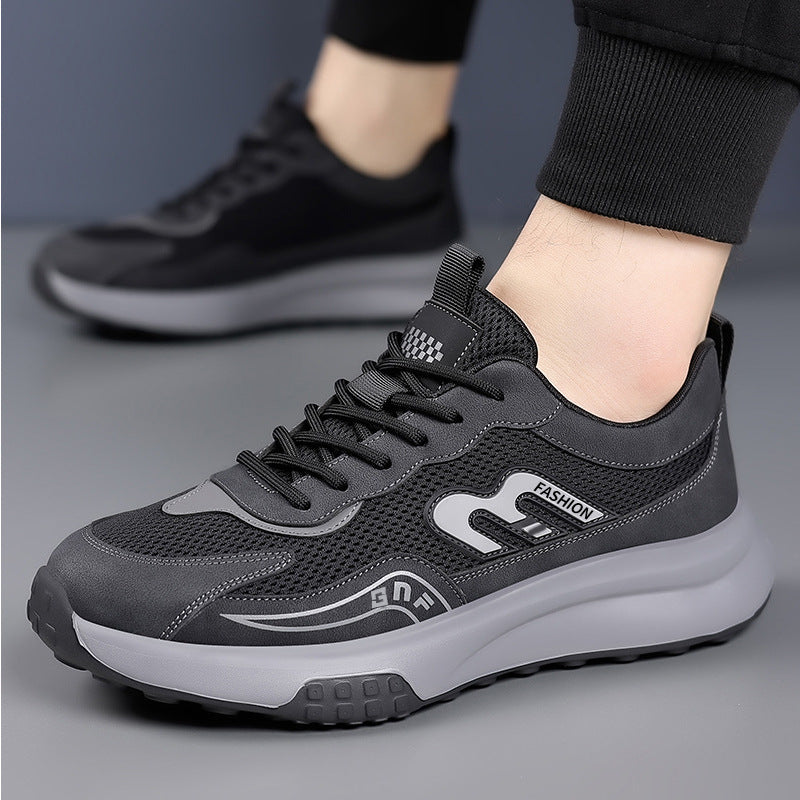 Herren Plateau-Sneaker mit atmungsaktivem Mesh und ergonomischer Dämpfung Drune