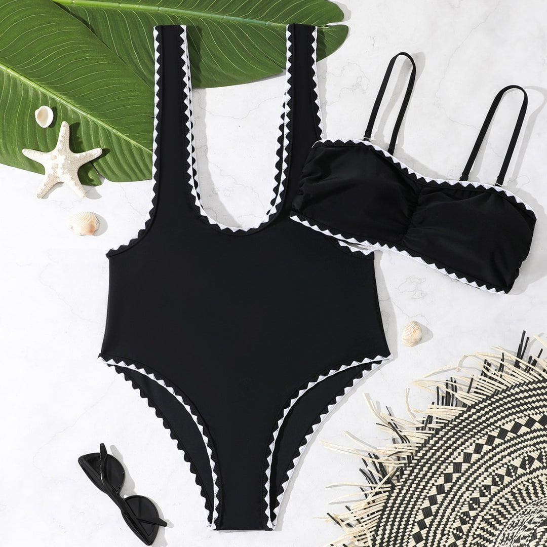 Damen Eleganter Cut-Out Badeanzug mit modischem Design Drune