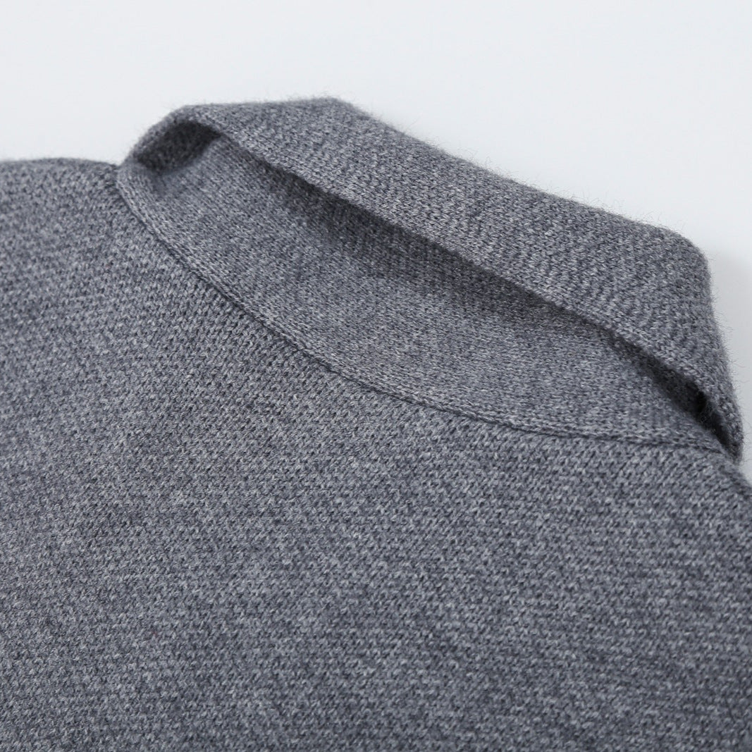 Damen Kurzer Blouson‑Mantel im Cocoon‑Schnitt mit asymmetrischem Schalkragen und Taillengürtel Drune