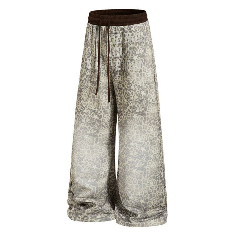 Damen Weite Palazzo-Loungehose mit Tunnelzugbund und elastischem Komfortbund Drune