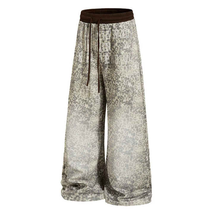 Damen Weite Palazzo-Loungehose mit Tunnelzugbund und elastischem Komfortbund Drune