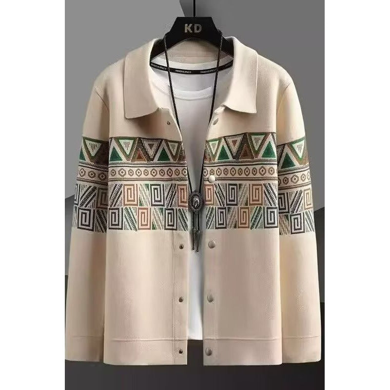 Damen Jacke mit einzigartigem geometrischem Muster Drune