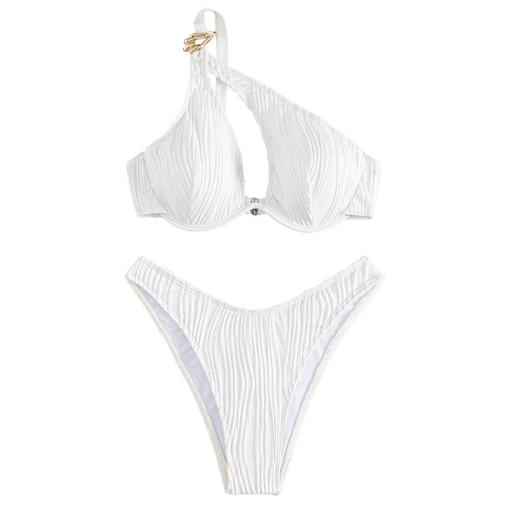 Damen Push-Up Bikini mit raffiniertem Schnitt und verzierten Details Drune