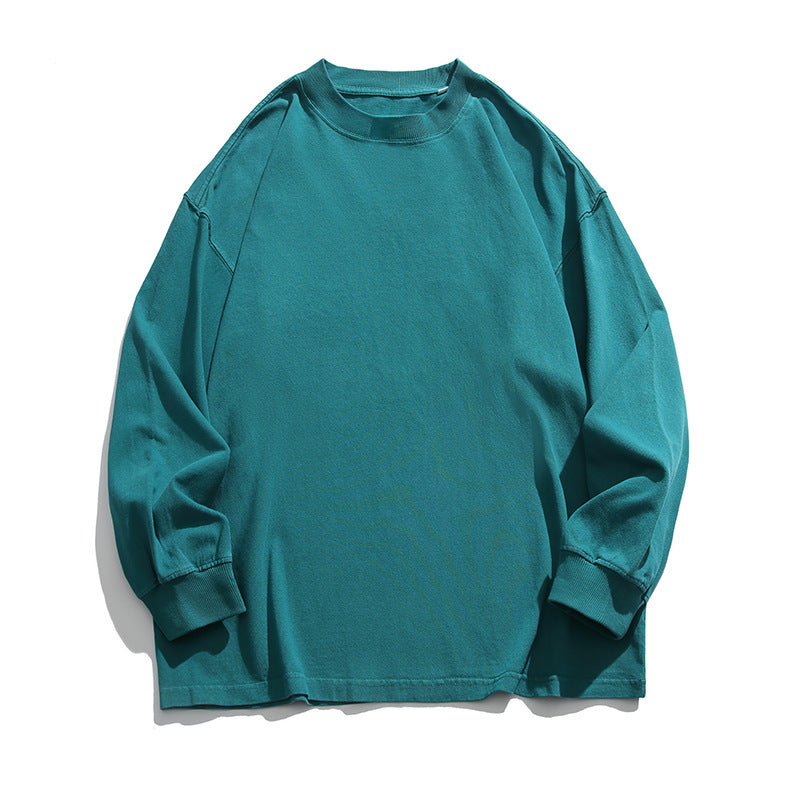 Unisex Weites Oversize-Langarmshirt im Heavyweight-Slouch-Stil mit Drop-Shoulder Drune