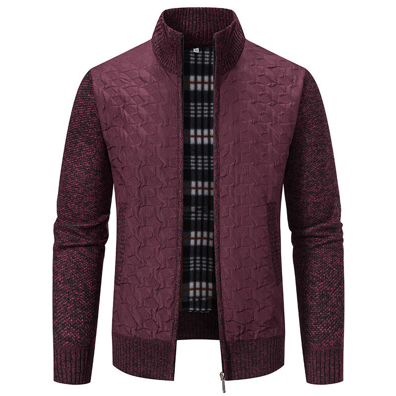 Herren Übergangsjacke mit hohen Kragen und gesteppter Innenseite Drune