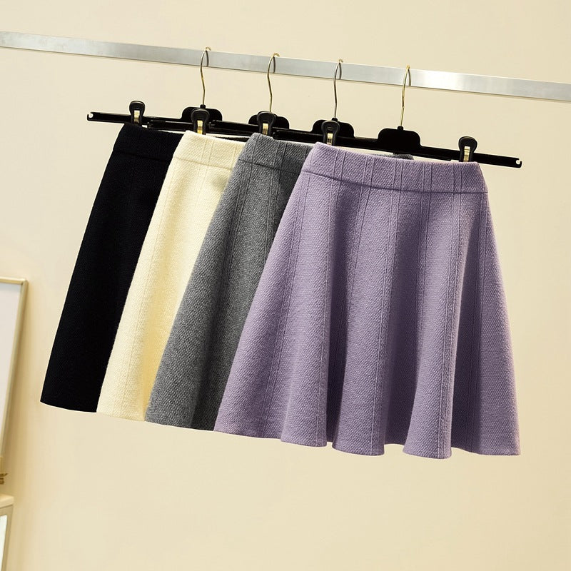 Damen Weit geschnittener, eleganter Midirock Drune