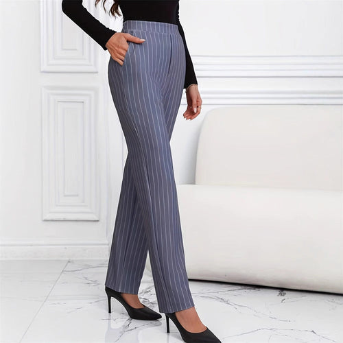 Drune | elegante gestreifte Business-Hose