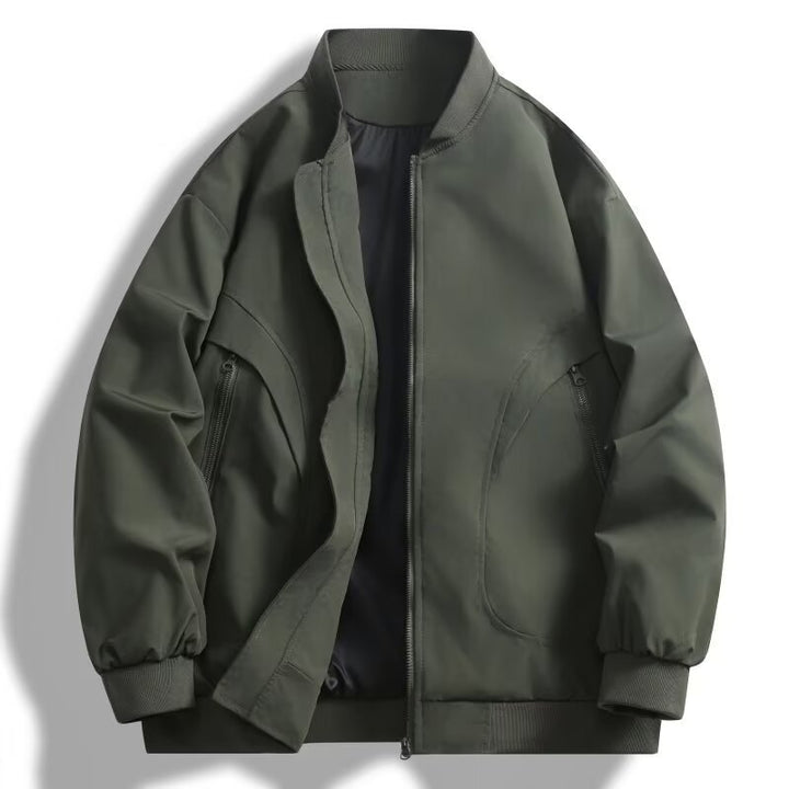 Unisex sportliche Steppjacke mit hochgeschloßener Kragen und praktischen Taschen Drune