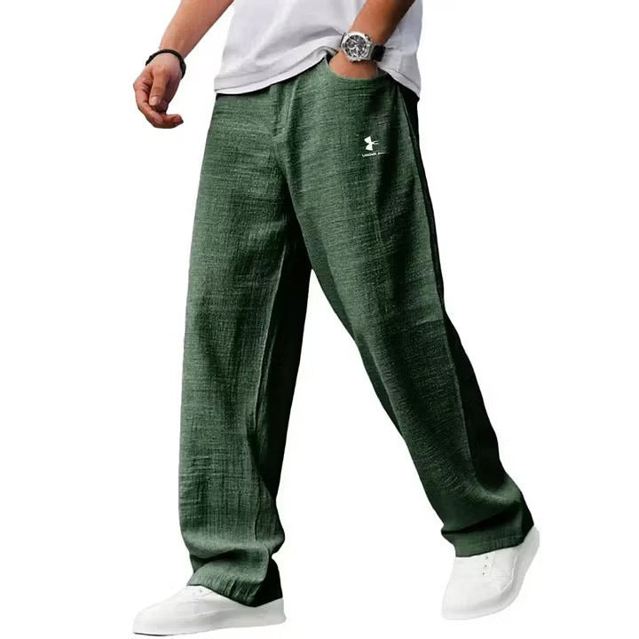 Herren Lässige Leinenhose Drune
