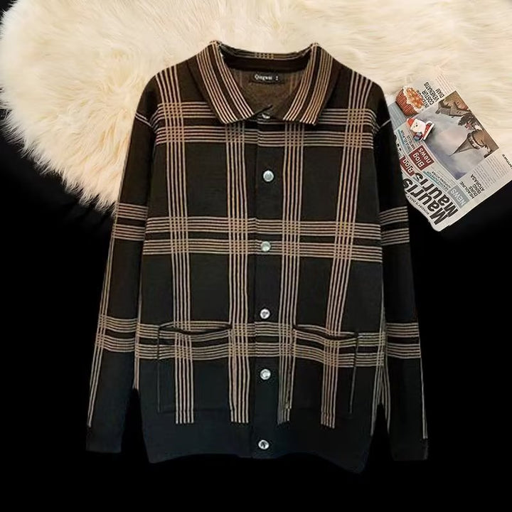 Damen Karierte Hemdjacke mit praktischen Taschen und eleganter Knopfleiste Drune