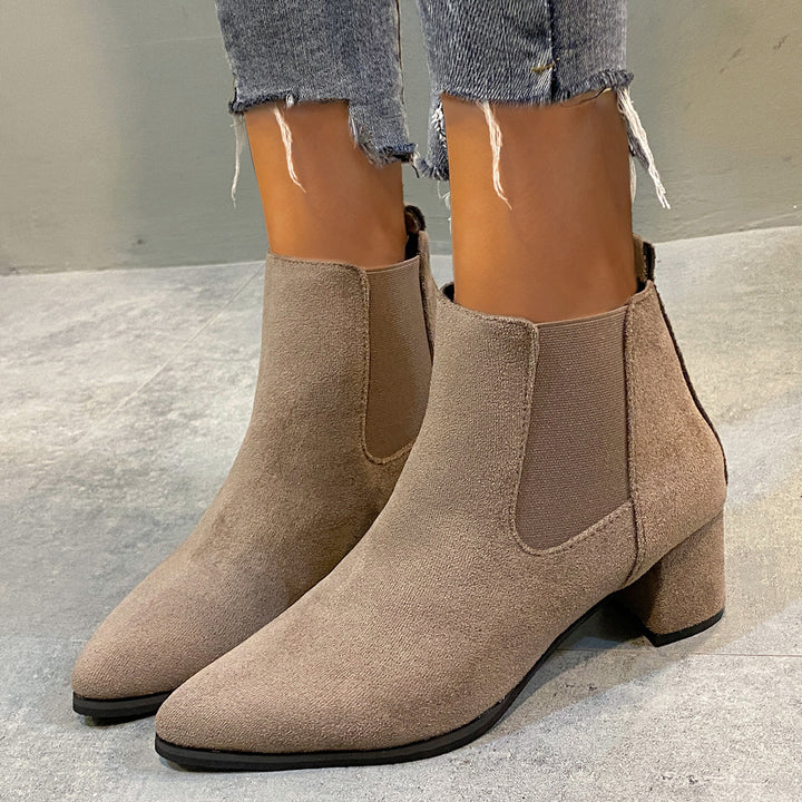 Damen Elegante Stiefeletten Drune