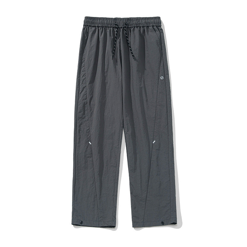 Unisex Leichte technische Freizeit-Hose mit elastischem Bund, Kordelzug und verstellbarem Saum Drune