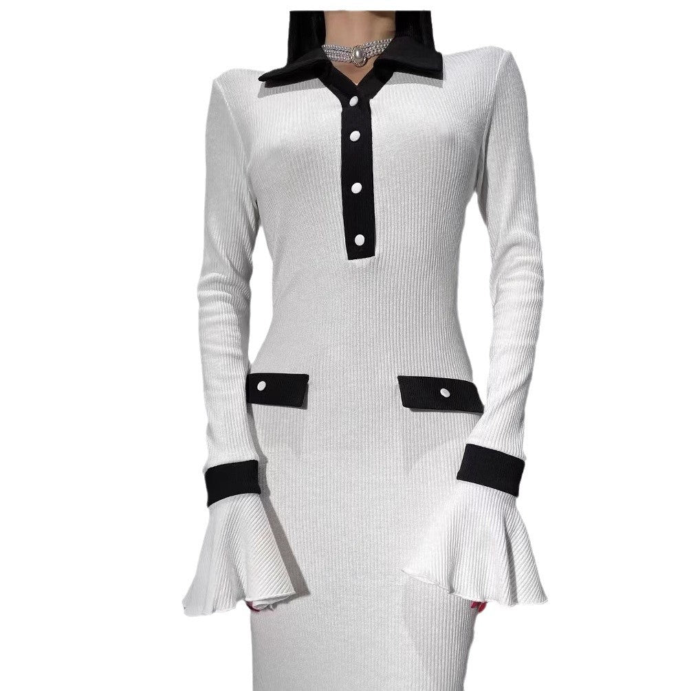 Damen Langarm-Kleid im eleganten Design Drune