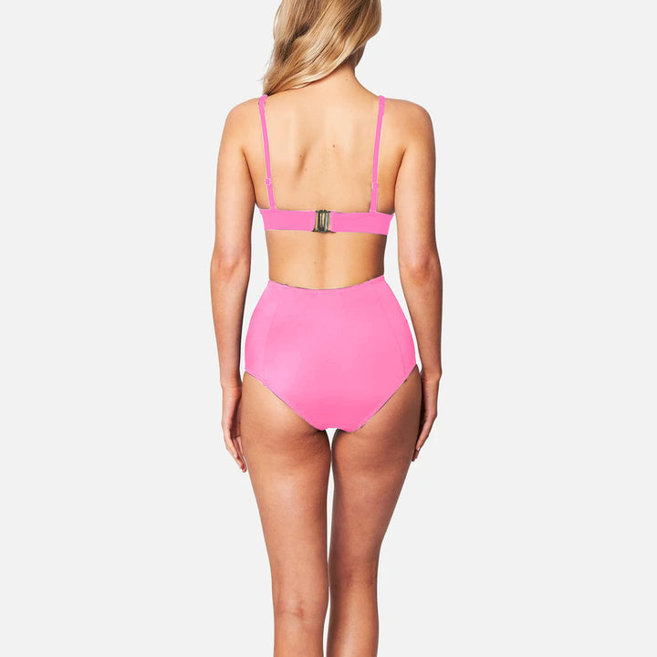 Damen Hochgeschnittener Bikini mit tiefem V-Ausschnitt Drune