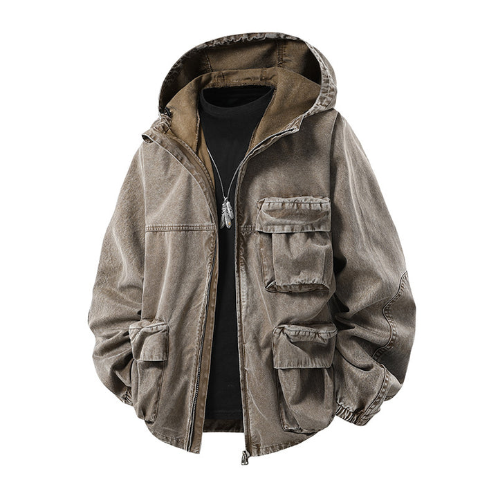 Herren Multifunktionale Cargojacke mit praktischen Taschen Drune