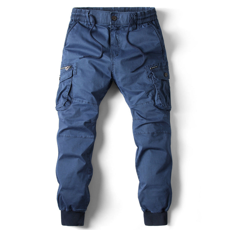 Herren Cargo-Hosen mit praktischen Taschen und elastischem Bund Drune