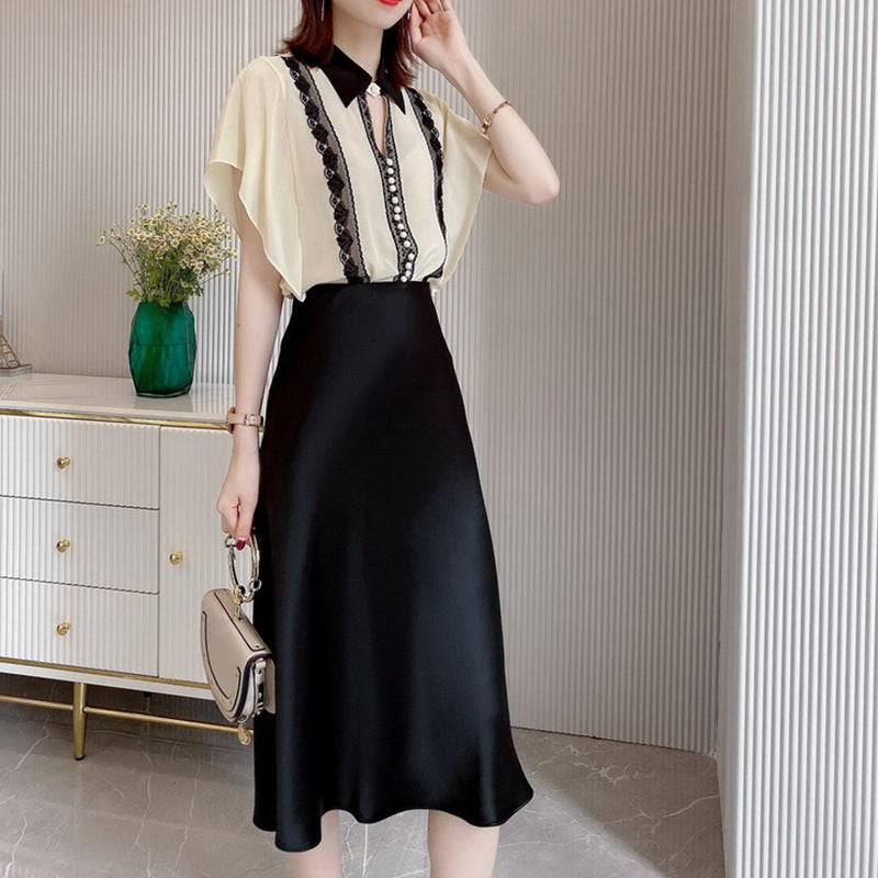 Damen Eleganter, schwingender Midi-Rock Drune