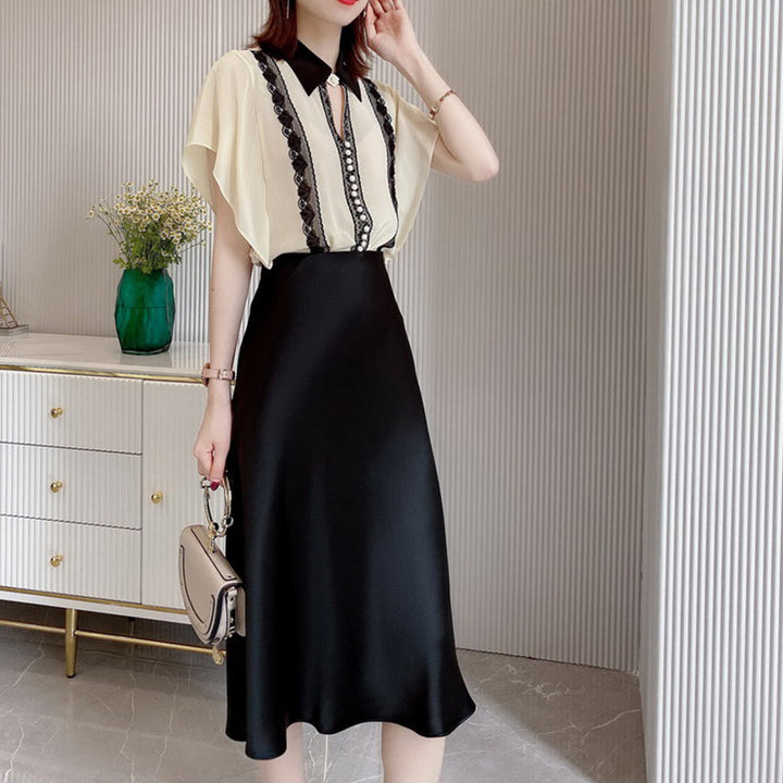 Damen Eleganter, schwingender Midi-Rock Drune
