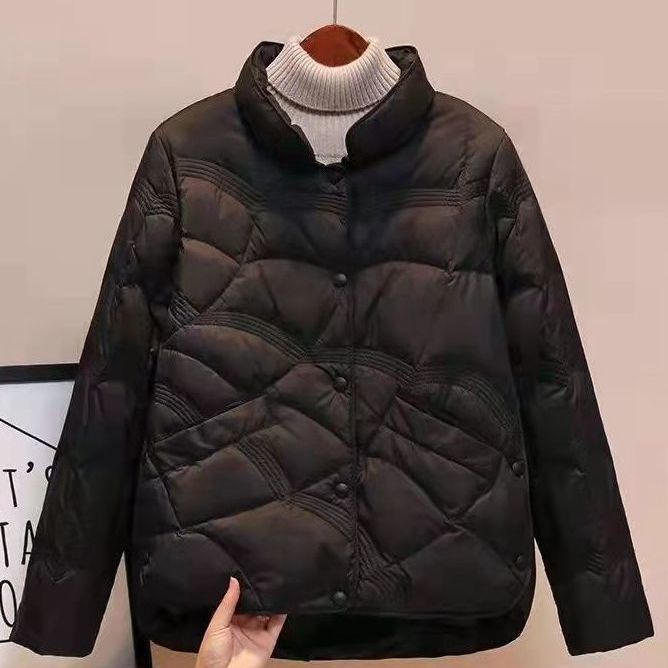 Damen Stepp-Thermo-Blouson mit hochgeschlossenem Kragen und dekorativer Wellensteppung Drune