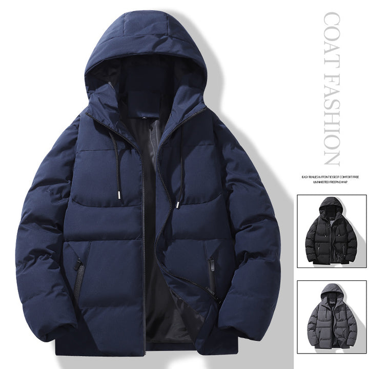 Herren Gepolsterte Steppkapuzenjacke mit Thermofüllung und winddichter Außenhaut Drune