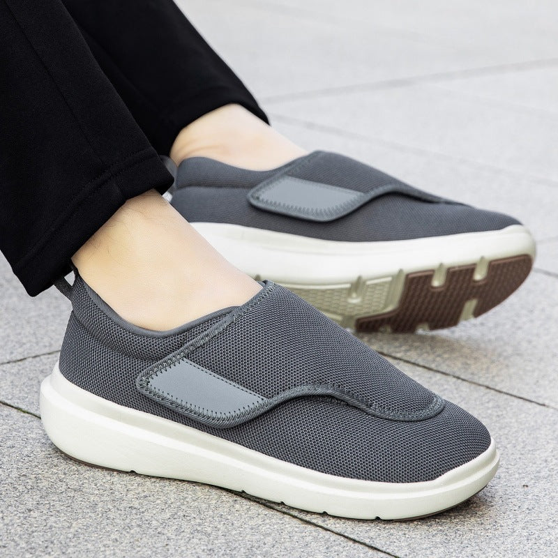 Herren Atmungsaktive Slip-On Sneaker mit Klettverschluss Drune