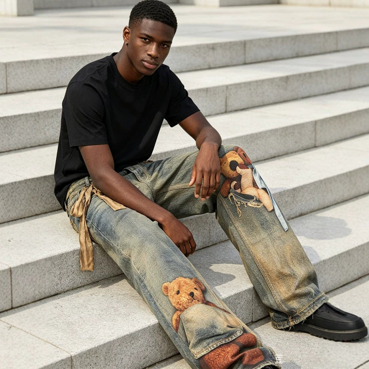 Damen Trendige Freizeitjeans Drune