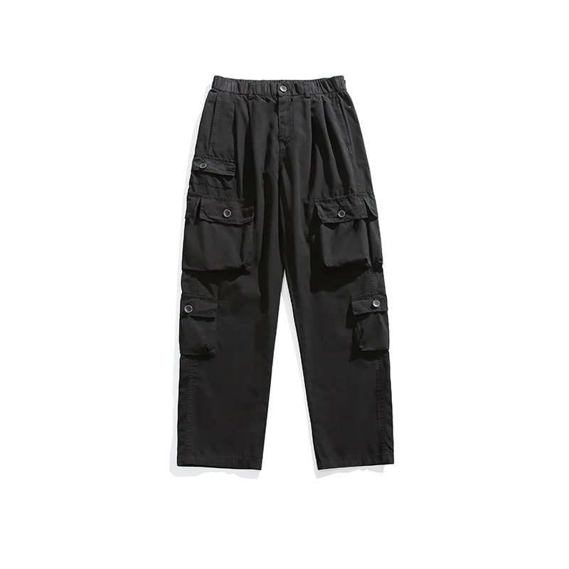 Herren Leichte Relaxed-Cargo-Hose mit elastischem Bund und Mehrfachtaschen Drune