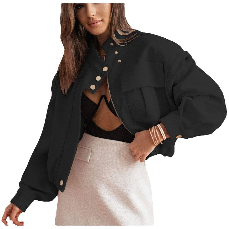Damen stylische Bomberjacke Drune