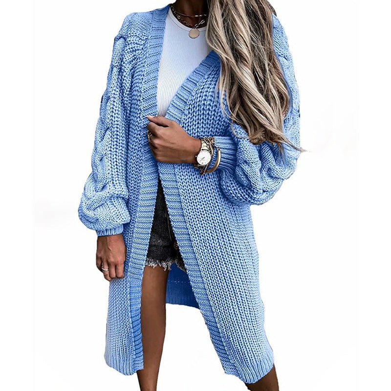 Damen Strickcardigan mit weiten Ärmel Drune