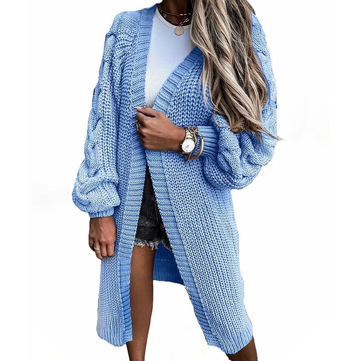 Damen Strickcardigan mit weiten Ärmel Drune