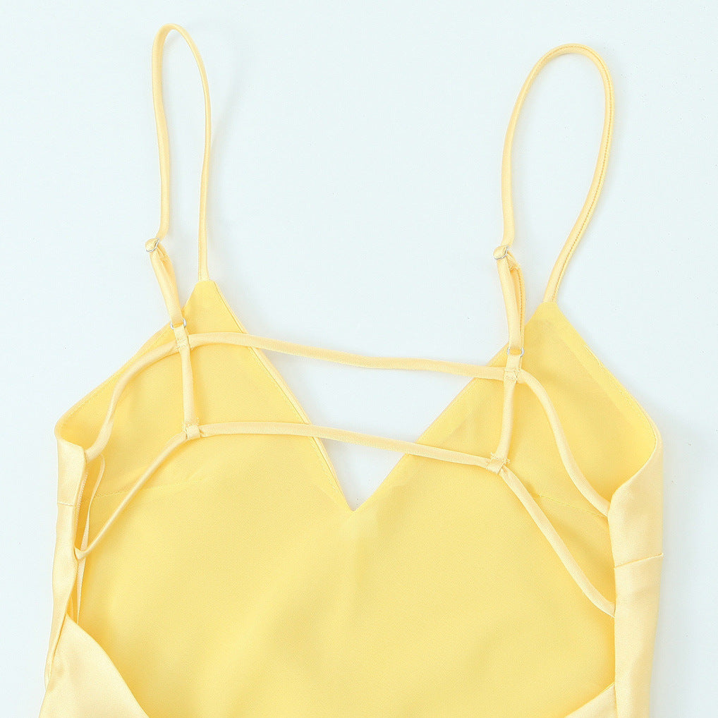 Drune | Glamouröses Midi Sling Langkleid