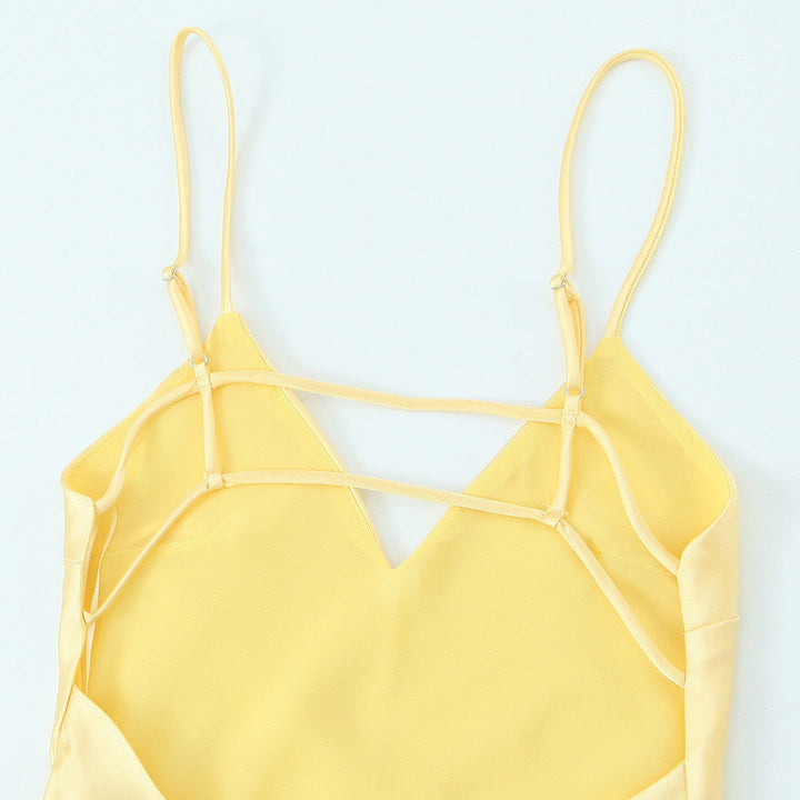 Drune | Glamouröses Midi Sling Langkleid