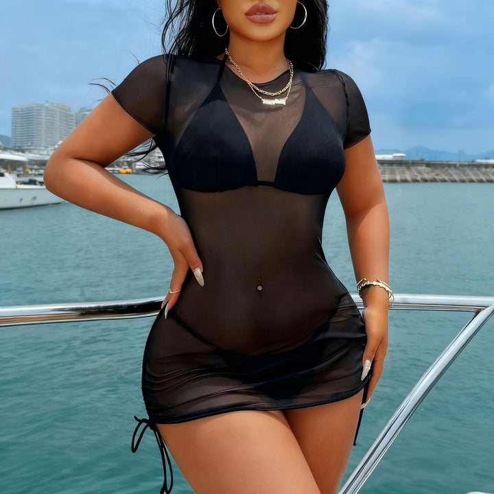 Damen Transparenter Badeschutzkleid Drune