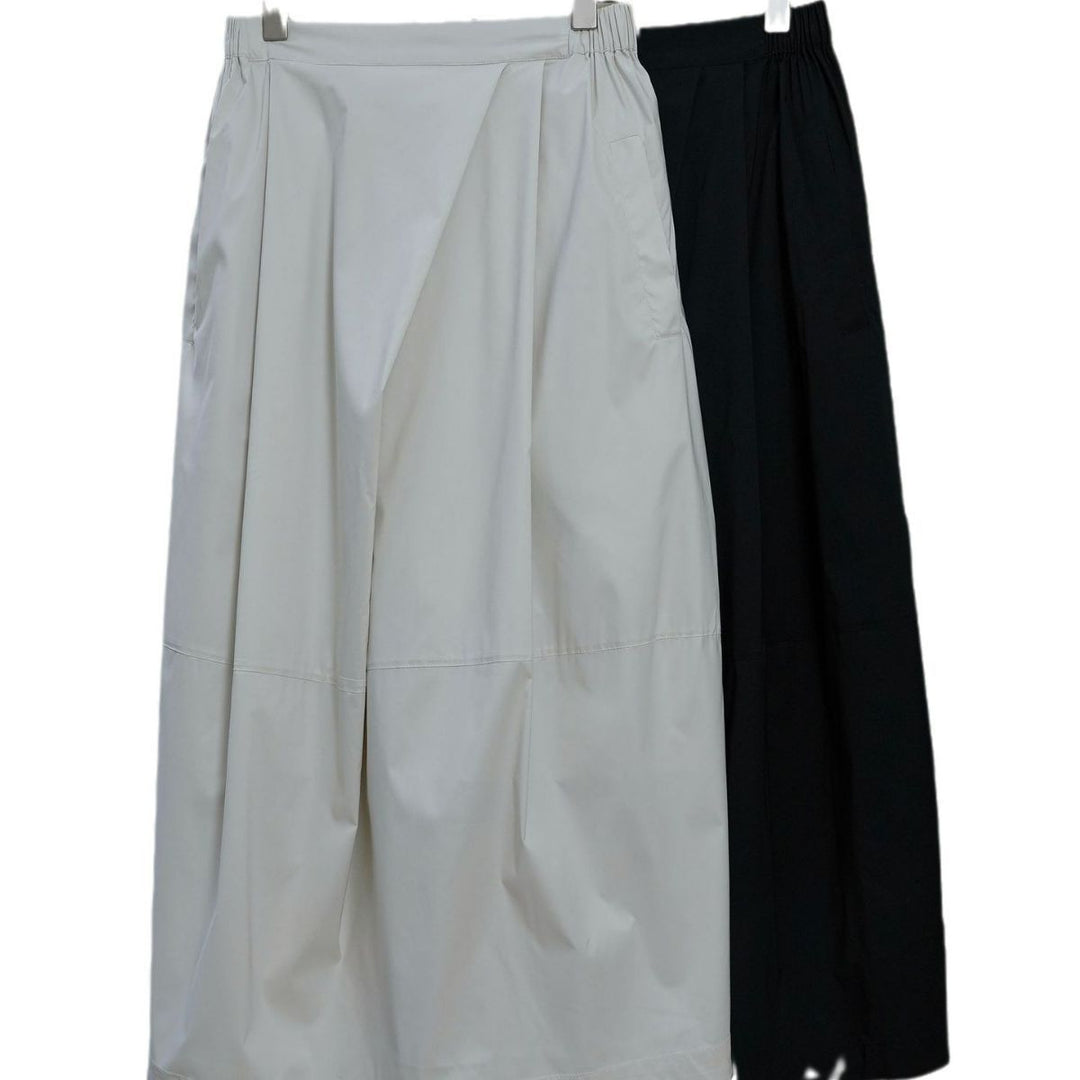 Damen Langer Oversize-Regenschutzmantel mit verdeckter Druckknopfleiste und Eingrifftaschen Drune